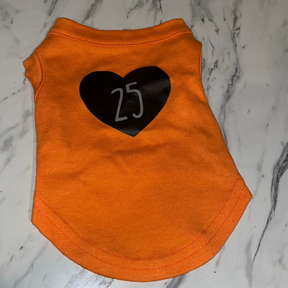 Orange dog shirt